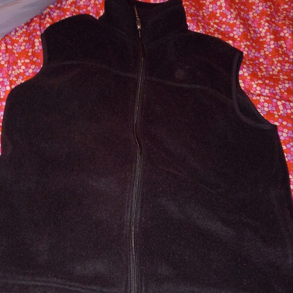 Timberland Vintage Y2K Alpha Industries Black Fleece Vest L - Picture 1 of 3